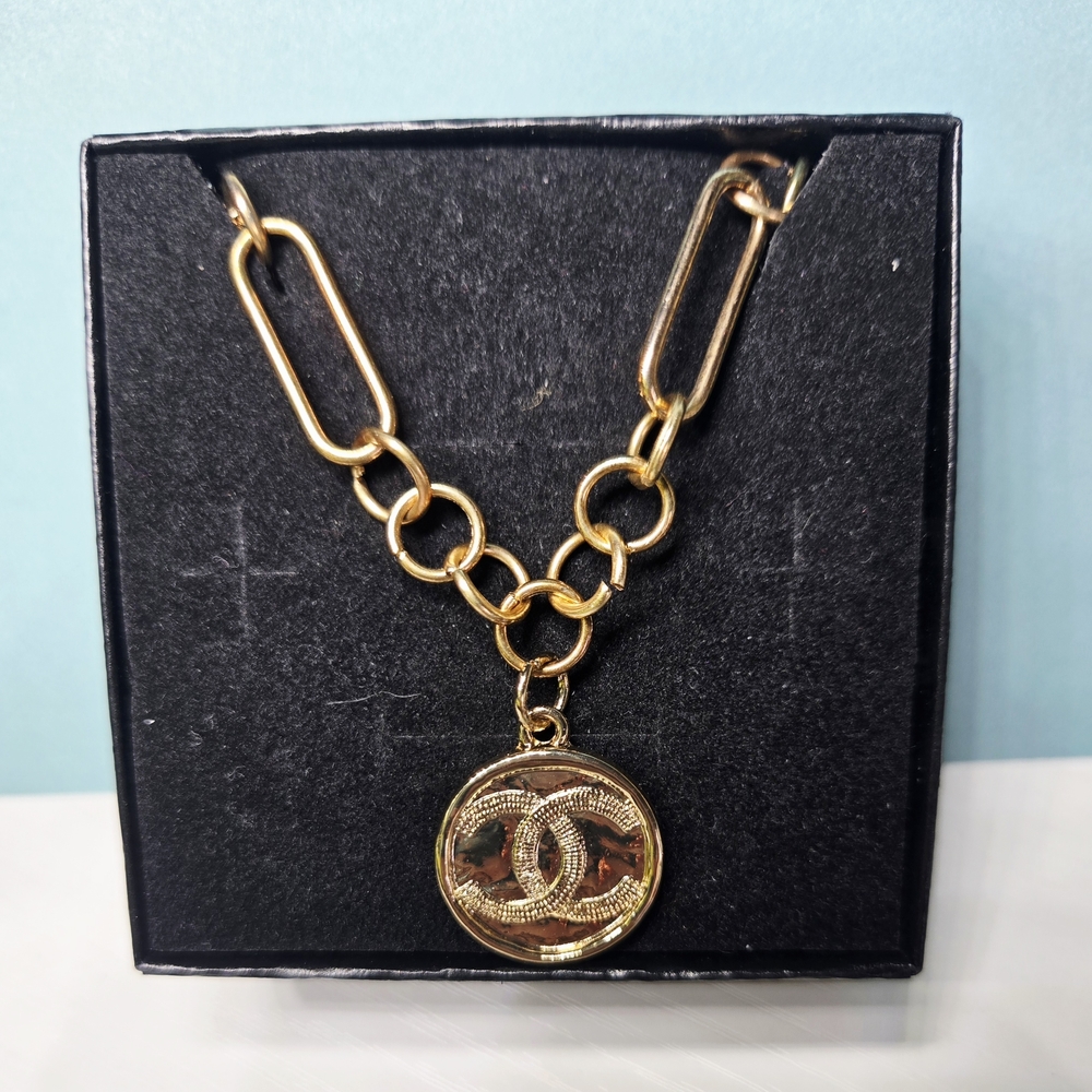 Chanel Coin Pendant Necklace
